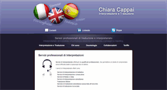 Desktop Screenshot of chiaracappai.com