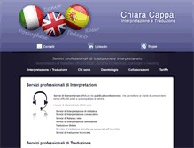 Tablet Screenshot of chiaracappai.com
